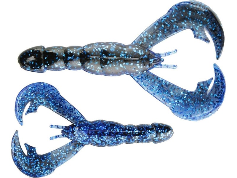 Strike King Rage Craw 4-Inch Fishing Lure, Soft Plastic Grub, Unique Design, Realistic Pincers, Slender Body, 4-Inches, 7-Pack